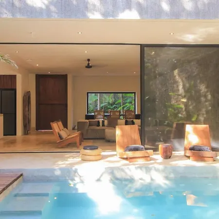 Elegant Boho Style Villa Jungle Views In Rooftop Deck & Outstanding Raw Pool In Holistika